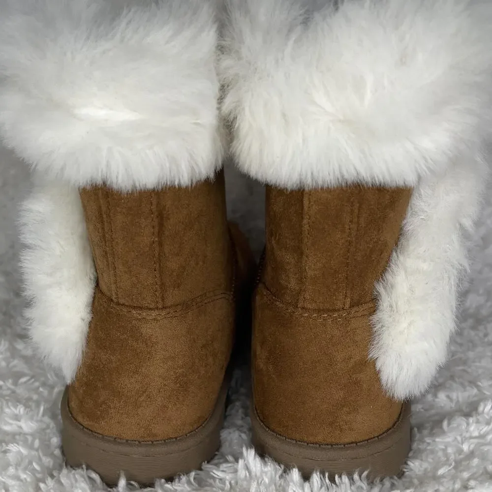 Sonoma Brown Faux Fur Boots Chestnut Alainaa Snow Winter Girls 4 Goods For Life